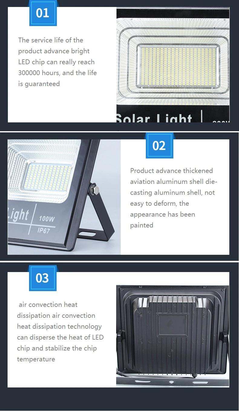 IP67 Waterproof Solar Flood Lights for Barn, Pool, Garage