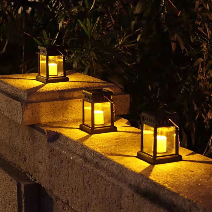 Hand Hanging LED Lantern Eco-Friendly Solar Powered LED Lantern Waterproof Garden Decoration Light
