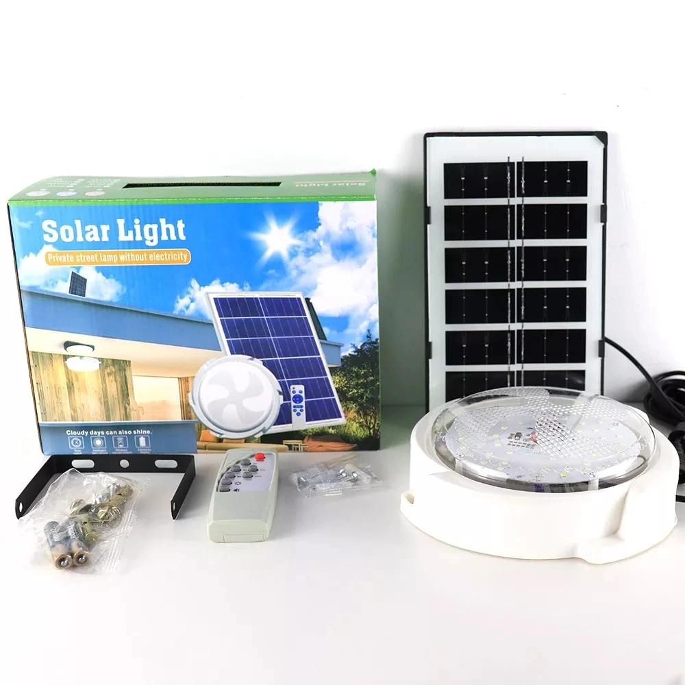 Solar LED Ceiling Lamp Shed Light Indoor Solar Light Home House for Indoor Outdoor Home 50W 100W 200W Highlight Remote Control