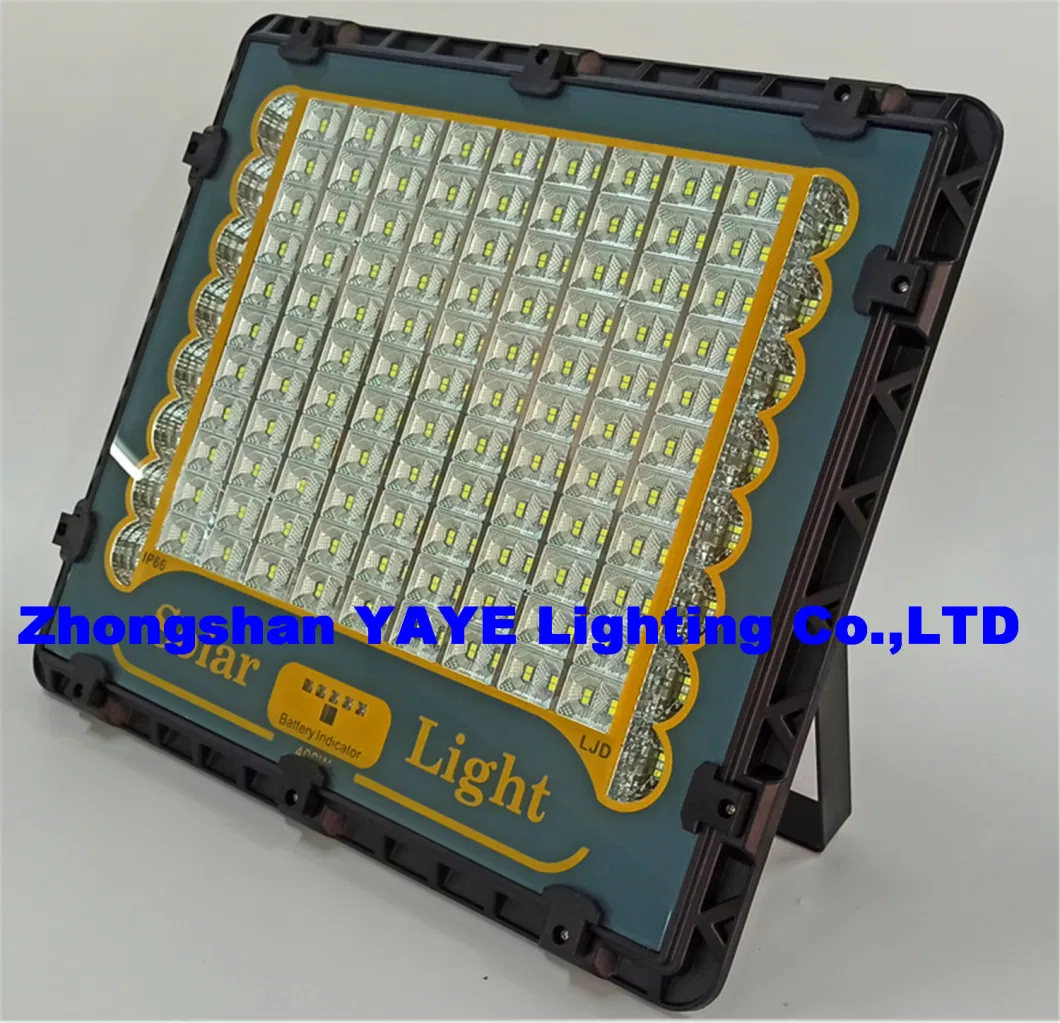 Yaye CE Factory Price Aluminum IP65 Outdoor 100W/200W/300W/400W/500W/600/800W Solar LED Flood Wall Garden Park Pathway Projector Remote Controller Sensor Light