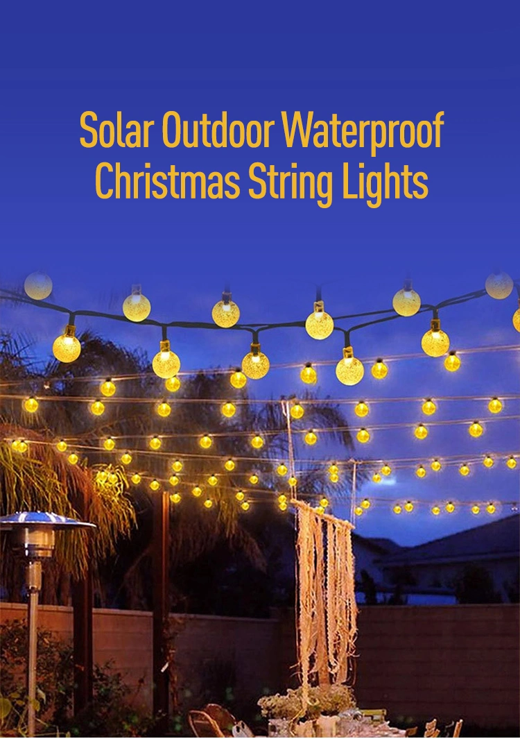 LED Outdoor Colorful Waterproof String Light USB Remote Control Party Garden Holiday Light Solar Decorative Christmas Light