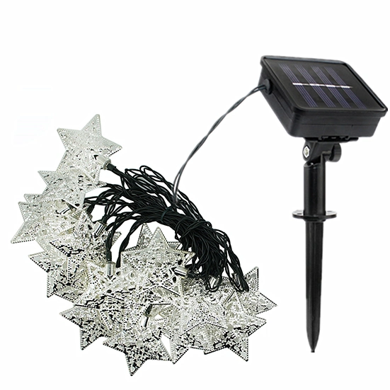 8 LED Solar Powered Star Shape String Light (RS1005)