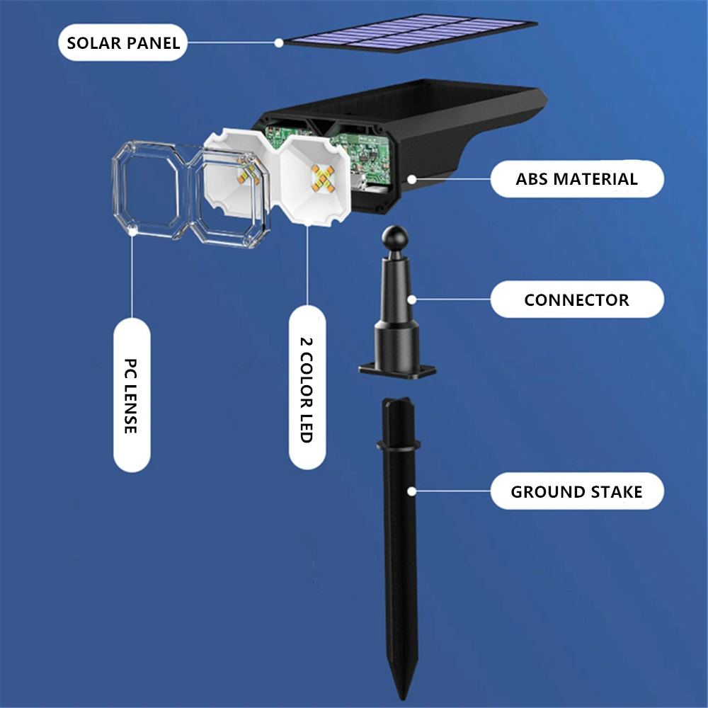 3000K 6500K 2 Color Solar Garden Outdoor Spot Light