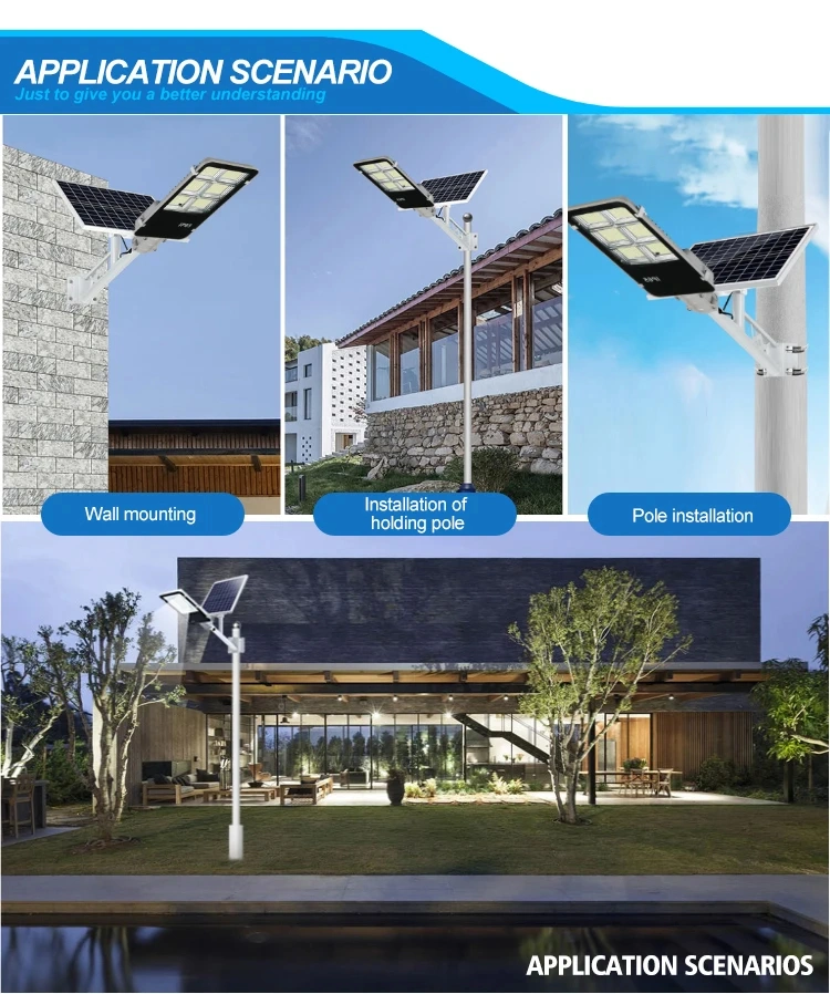 Guzhen Factory Wholesale Best Price Aluminum Solar Powered LED Garden Street Light with Remote