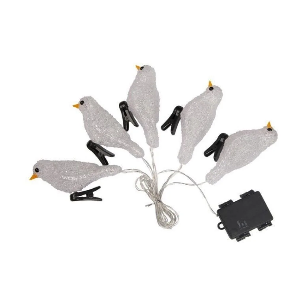 Solar Bird LED String Lights Outdoor Waterproof Christmas Tree Decoration Lights for Garden Patio Lights Ci22764