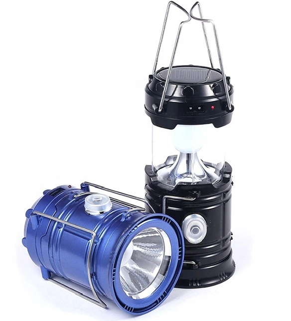 Rechargeable LED Solar Camping Lantern Outdoor Fishing Emergency Light