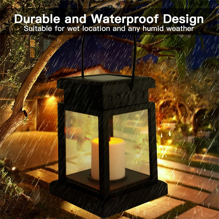 Hand Hanging LED Lantern Eco-Friendly Solar Powered LED Lantern Waterproof Garden Decoration Light