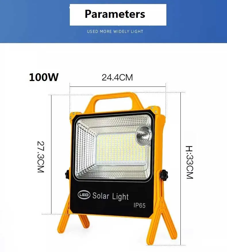 Rechargeable Solar Camping Light with Adjustable Brightness