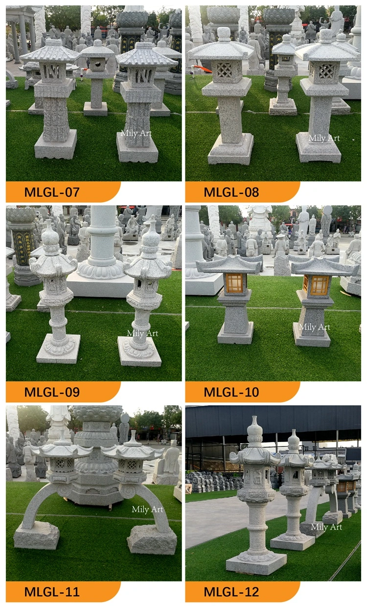 Decorative Lamp Garden Stone Granite Solar Lanterns