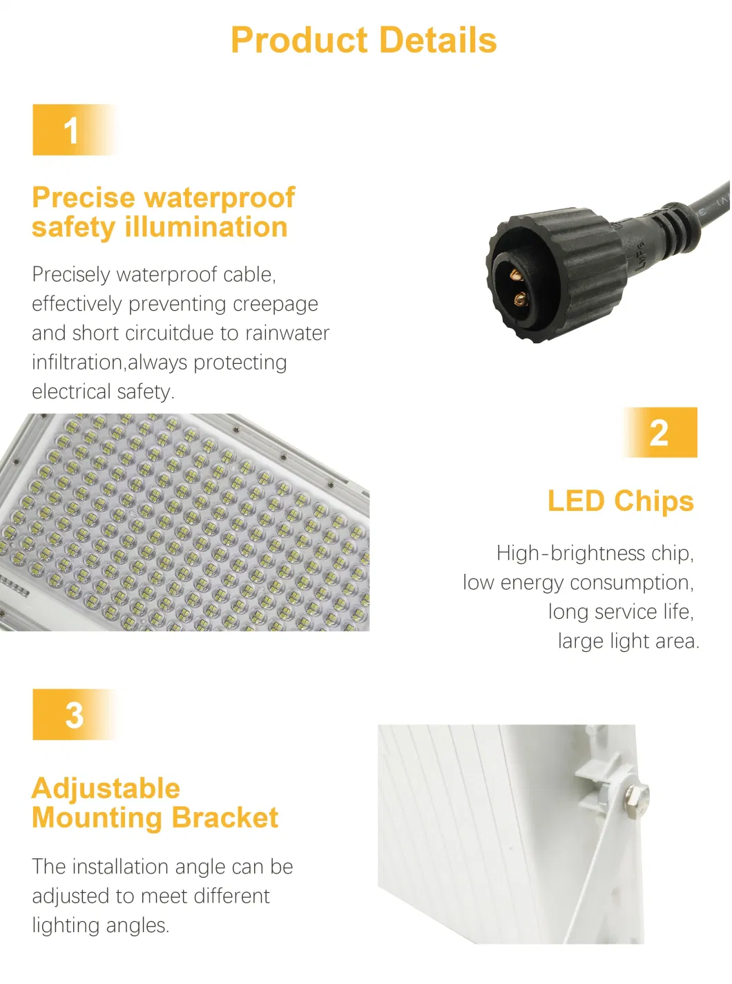 Waterproof Solar Garden Lights Outdoor IP65 Solar LED Flood Light Spot Lights