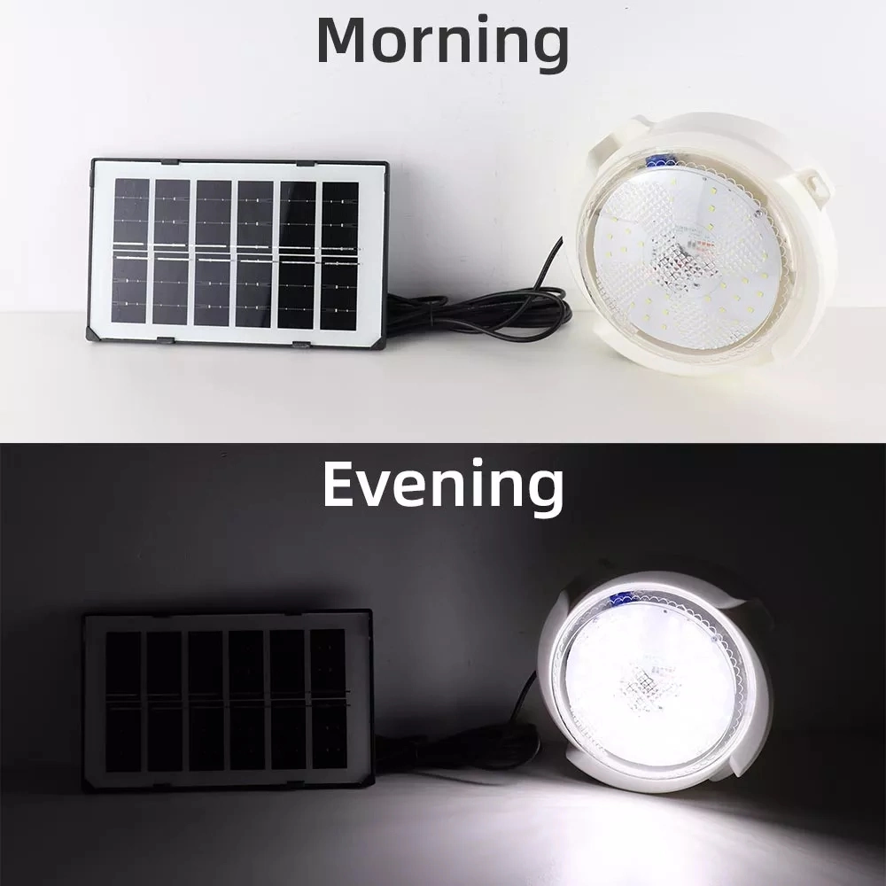Solar LED Ceiling Lamp Shed Light Indoor Solar Light Home House for Indoor Outdoor Home 50W 100W 200W Highlight Remote Control