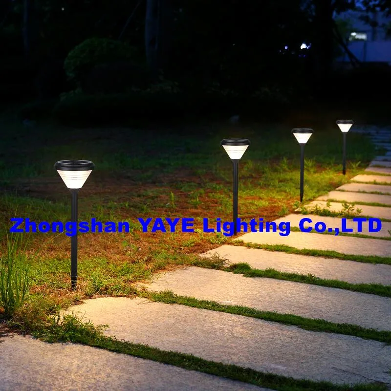 Yaye Manufacturer Factory Price IP65 Outdoor Waterproof Solar LED Garden Lights Spotlight Landscape CE Pathway Yard Driveway Aluminum Spike Light 1000PCS Stock