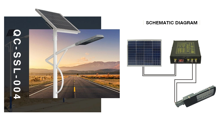 Automatic Light and Time Control Solar LED Panel Light LED Post Light