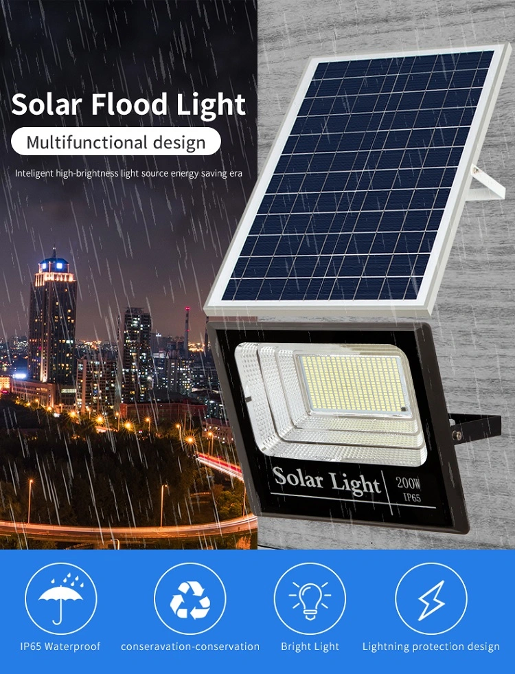 Super Lumen 100W Solar Panel LED ABS Flame Competitive Price Street Outdoor LED Lights Solar