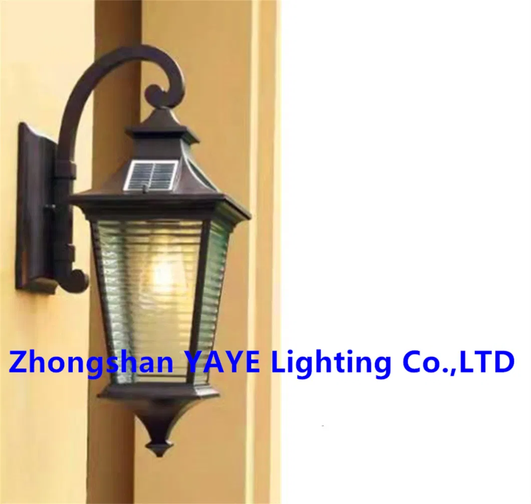 Yaye Hottest Sell CE Approved House Garden Yard Wall Fence Night LED Lamp Solar LED Wall Light