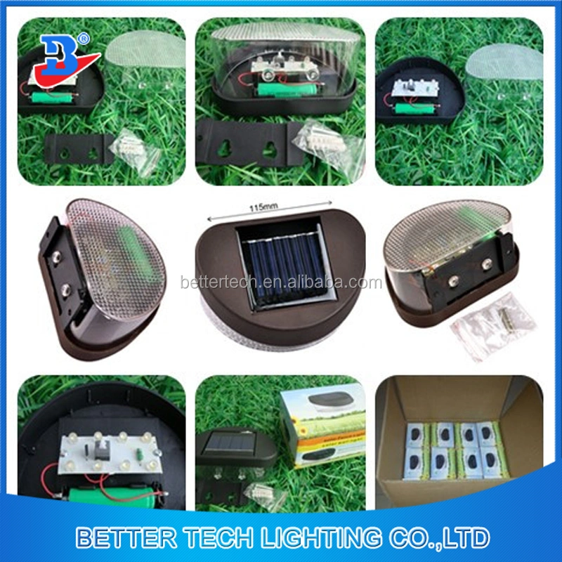 Outdoor 8LED Solar Outdoor Garden Yard Wall Solar Fence Light