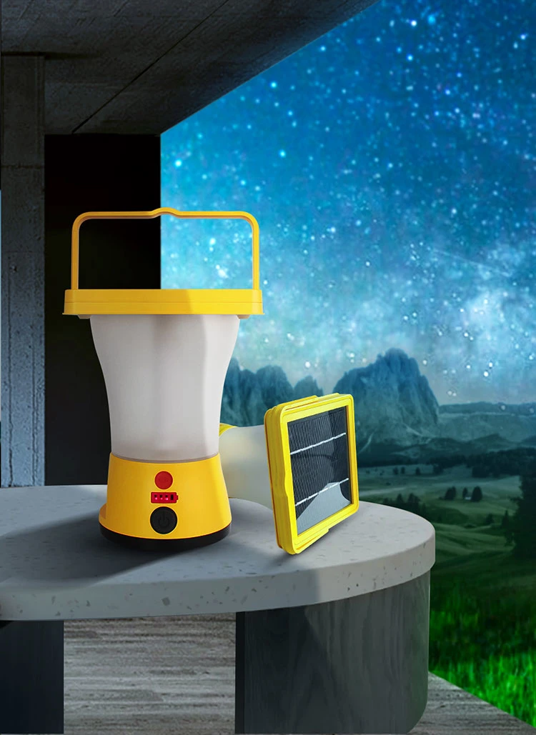 Solar Hanging Camping Lanterns with Phone Charging