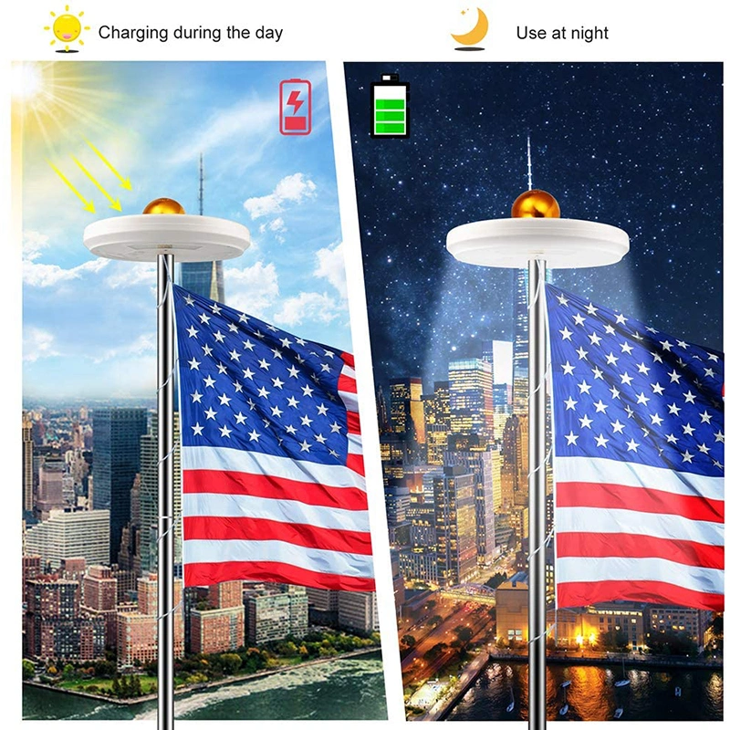 Super Bright 6V 111 LED Flag Pole Light