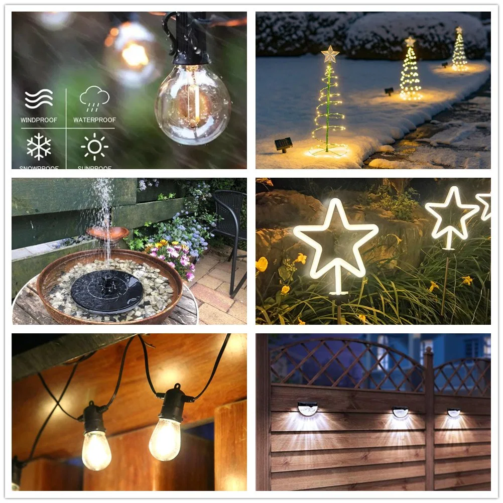 Best Outside Fence Post Festoon Solar Light for Garden Deck Pathway House