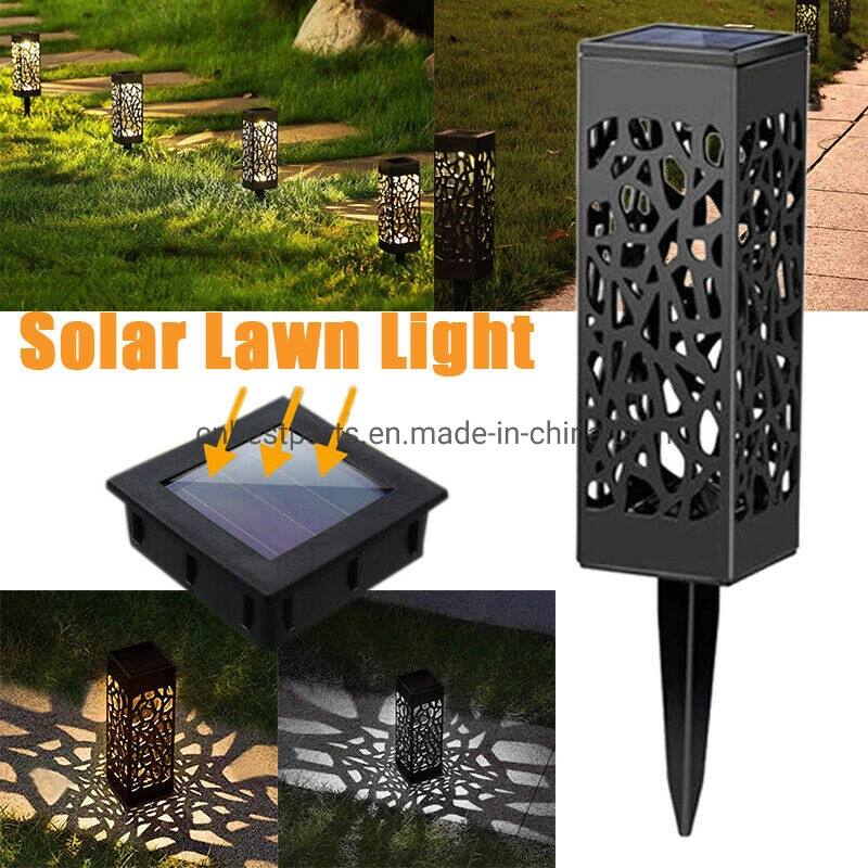 Solar LED Landscape Lawn Lamp Torch Garden Lantern Light Outdoor