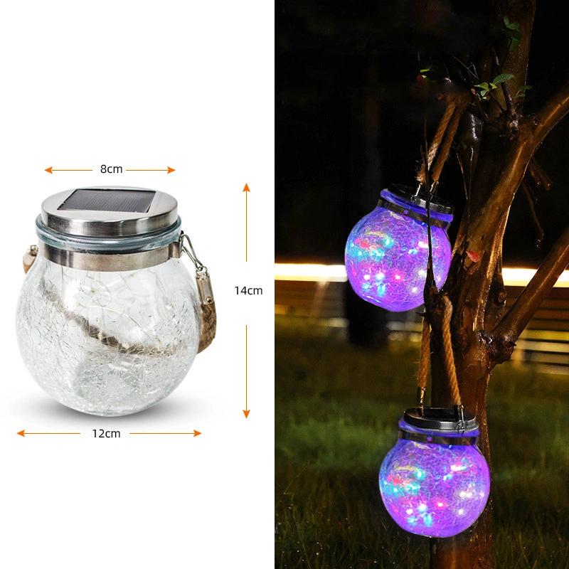 Outdoor Waterproof LED Colourful Decorative Bubble Ball Fairy Christmas Solar Powered Lights for Garden Holiday Decoration
