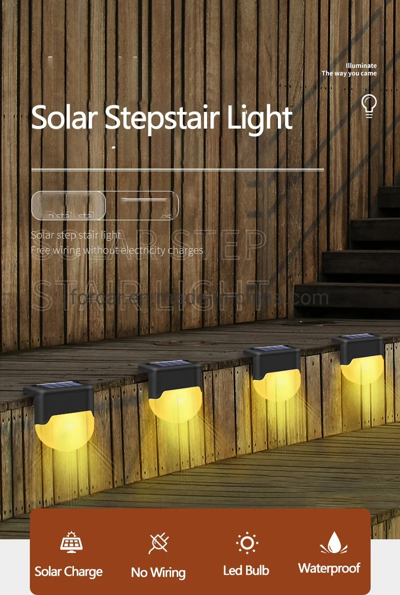 Outdoor Decoration Stepstair Solar Waterproof Garden Light/Solar Step Lights
