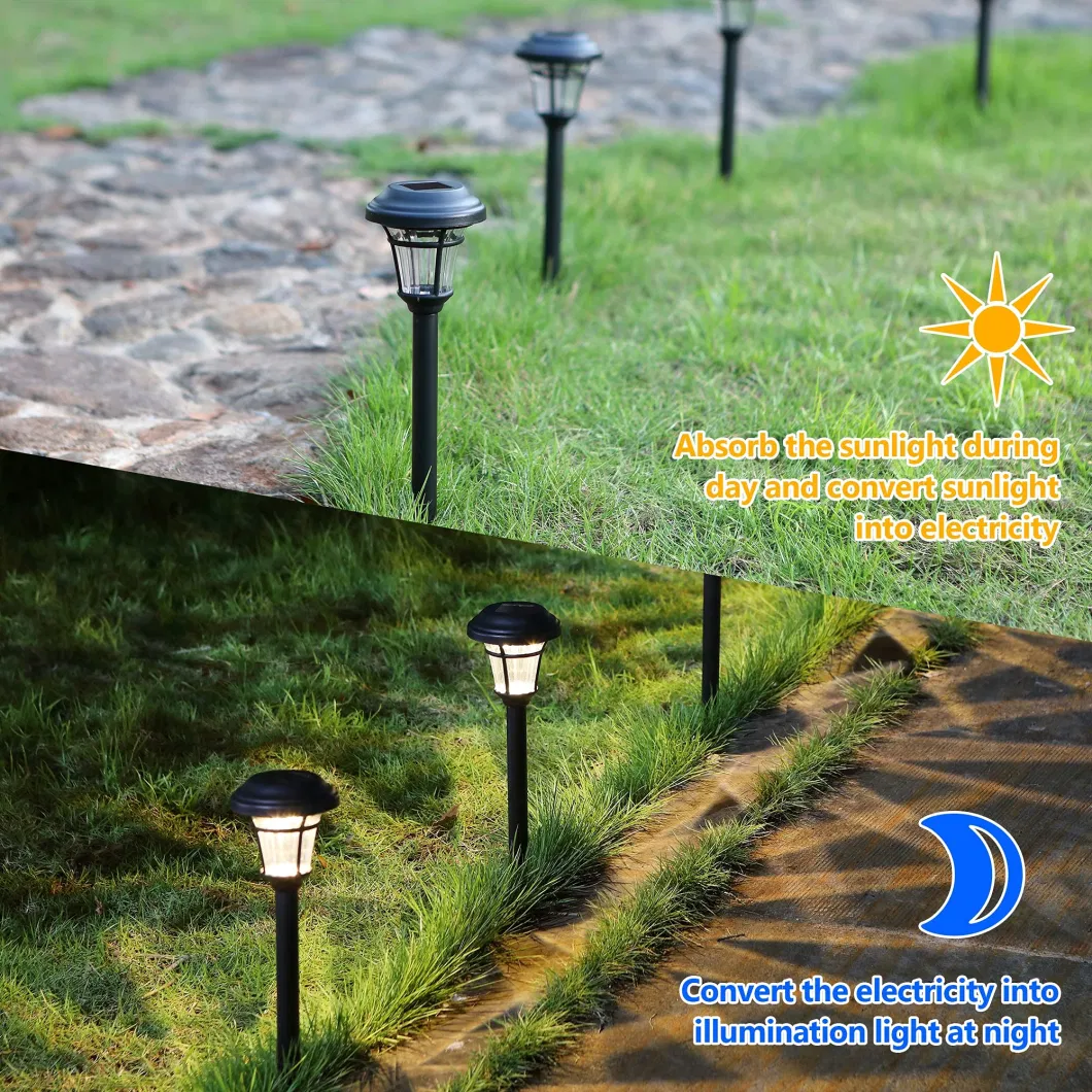 Morden Waterproof Outdoor Landscape Solar LED Pathway Lawn Lights Garden Lights for Yard Driveway