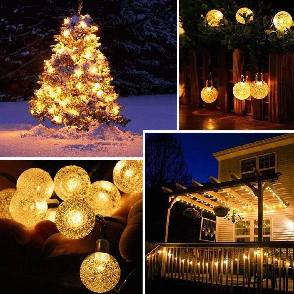 Solar Energy LED Fairy String Lights Christmas Party Wedding Holiday Decoration Garland Light Outdoor Home Waterproof 7m 50LEDs