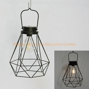 Garden Decoration Metal Wire Lantern Solar Lantern