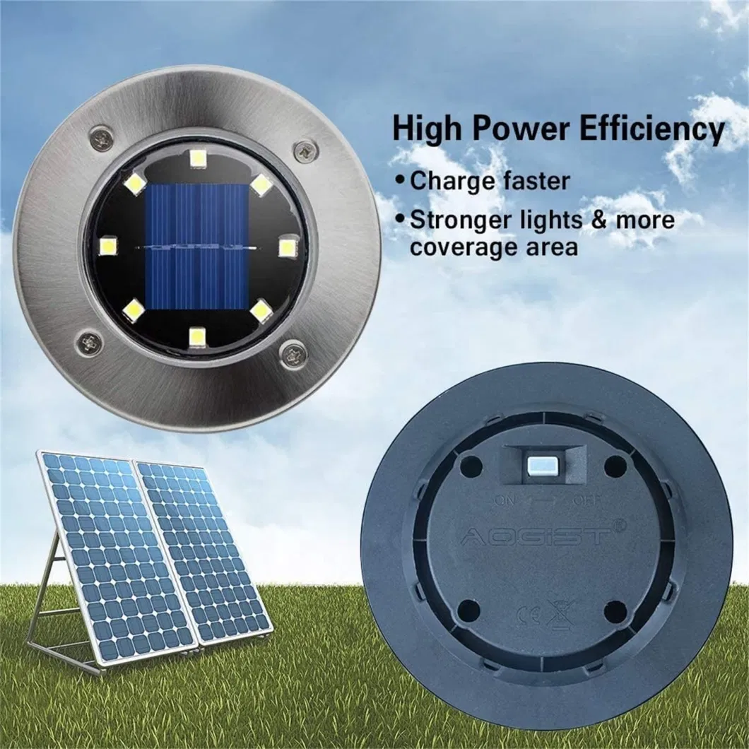 Stainless Steel Underwater Solar Inground LED Swimming Pool Lights