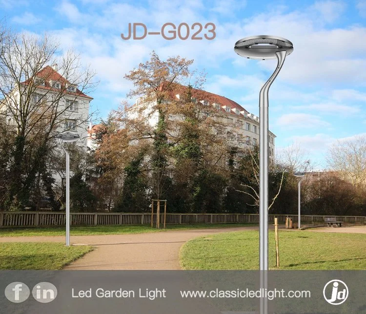 Jd IP66 Modern Style Manufacturer All in One Pole Light Solar Garden Lights Outdoor Waterproof Post Top LED Lamp