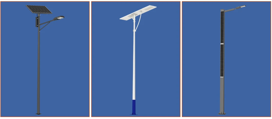 Outdoor with Motion Sensor Integrated All in One LED Lamp Post Solar Street Light