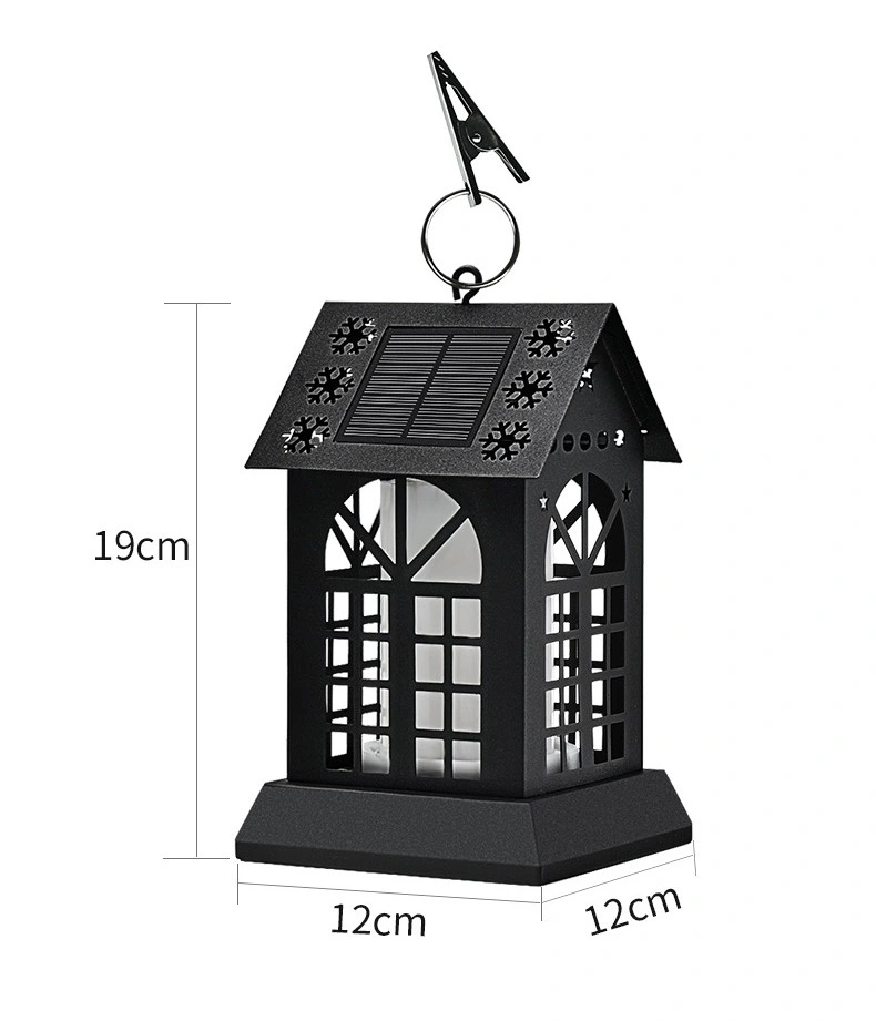 New Solar Flame Lamp Ground Inserted Lawn Lamp Outdoor Waterproof Simulated Garden Torch Light