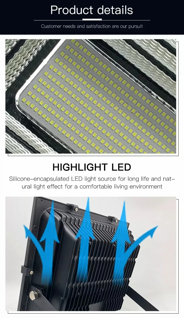 SMD LED Solar Flood Light with Sensor 20W 60W 100W Flood Lamp