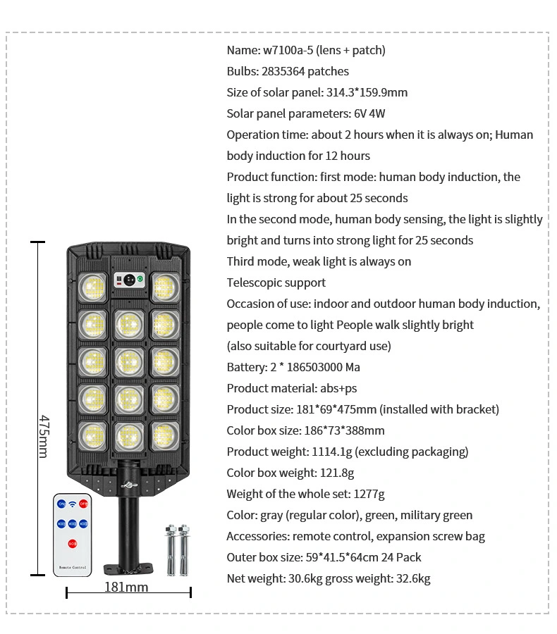 High Lumens LEDs Outdoor LED Garden Light Waterproof Pool Lantern LED Solar Spotlights Street Light