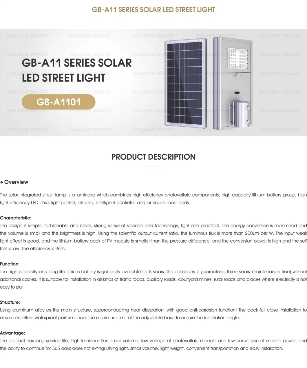 Customized Garden Solar Outdoor Lighting Lights Best LED Street Lamp Light