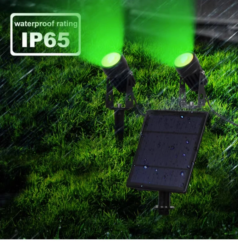 Solar LED Underground Light IP65 Waterproof RGB Solar Light LED Outdoor Spike Garden Spot Light