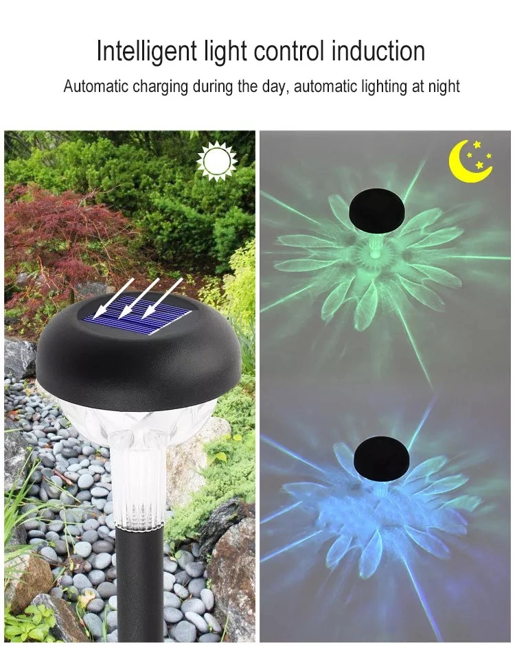 New Waterproof Outdoor Garden Yard Lawn Pathway Walkway Colorful White Warm Solar Lights Landscape Lighting