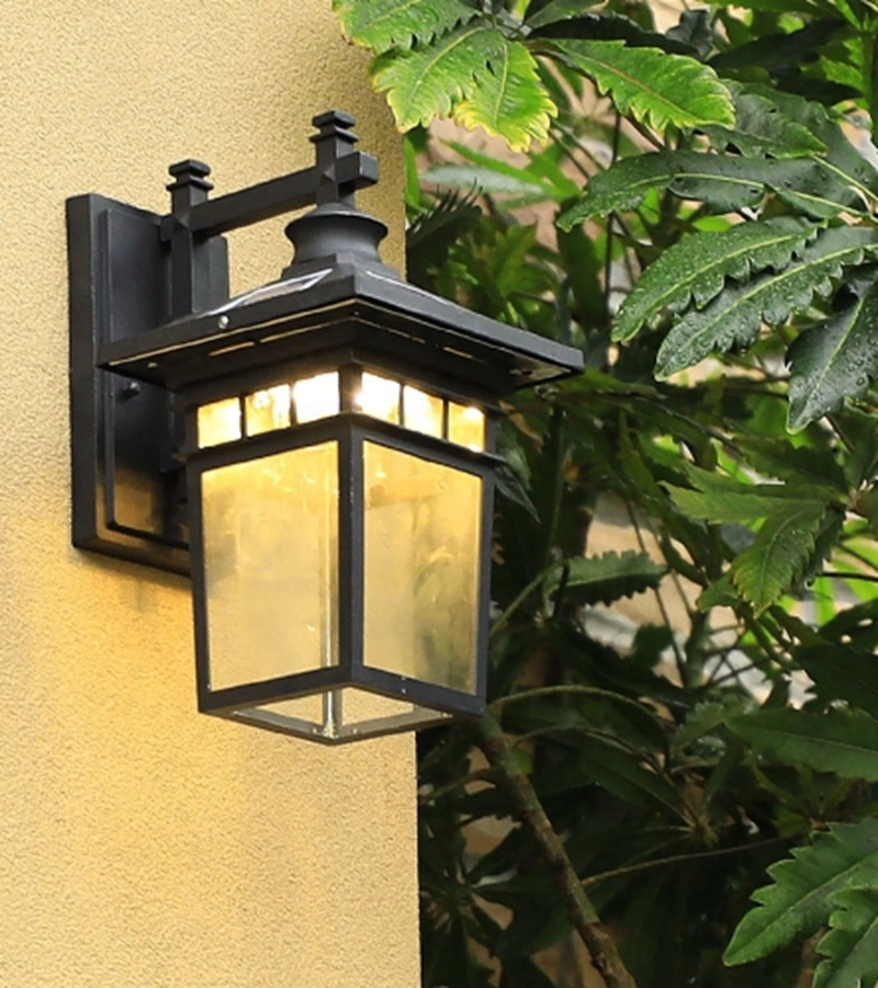 Wall Lights Outdoor Solar Pillar Lamp Outdoor Garden Villa Exterior Waterproof Courtyard Wall Fence Wall Post Lamp Gate Light