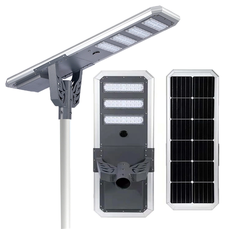 Waterproof Outdoor Solar Street Light with Solar Panel and Lithium Battery