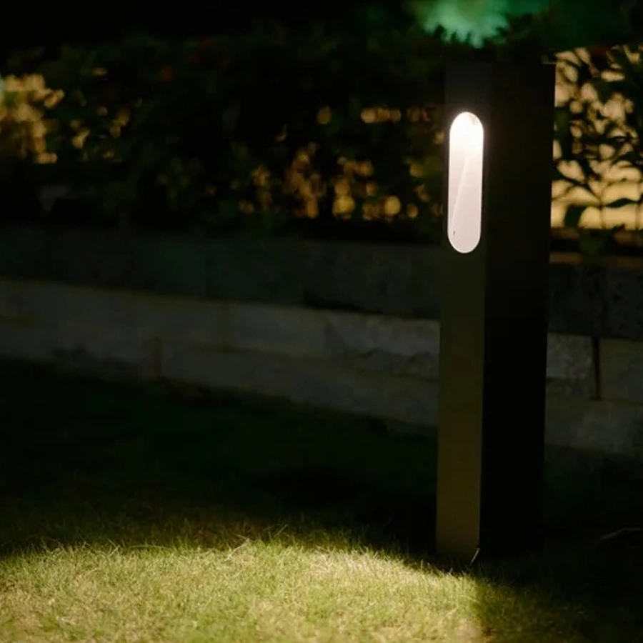 Modern Solsr Dark Lawn LED Tuya Smart Garden- WiFi Sensor Wall Corner Solar Plug Lamp Posts Outdoor Garden Standing Light