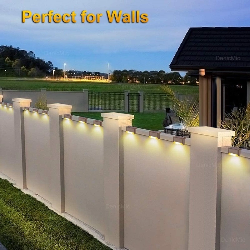 Outdoor Solar Light Deck Waterproof Solar Lights for Stairs Step Fence Wbb15467