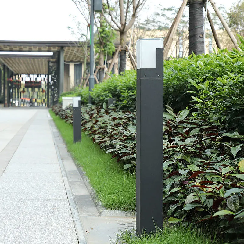 10W Square Modern IP65 Waterproof Landscape Acrylic Post Bollard Garden LED Lawn Lamp