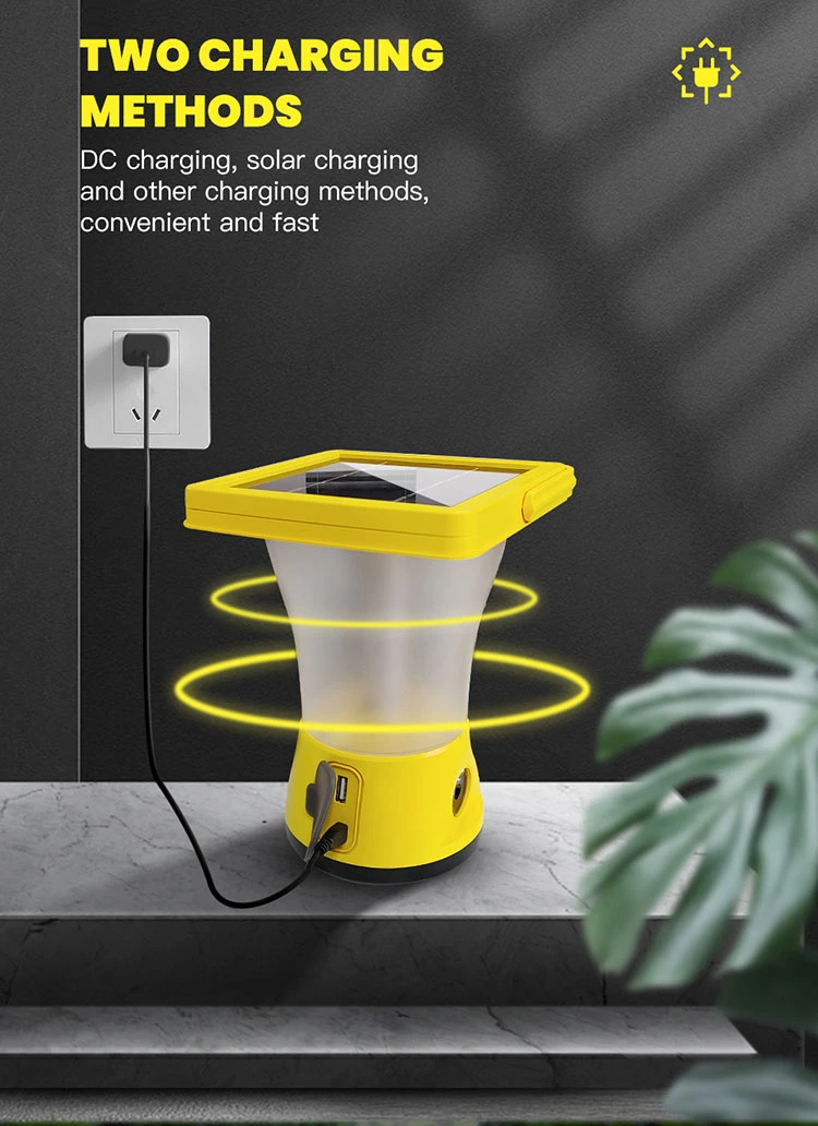 Solar Hanging Camping Lanterns with Phone Charging