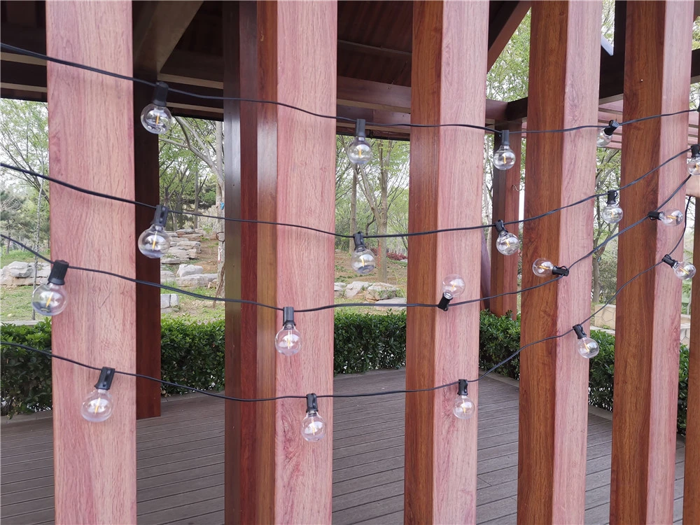 G40 Bulb LED Solar Panel Decoration Home Outdoor Solar String Lights