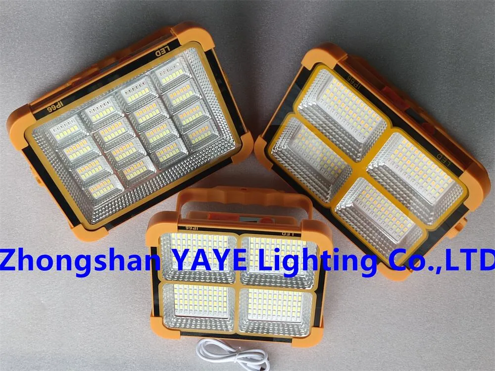 Yaye 2023 Hot Sell Newest Design 20W Solar High Power Portable Emergency LED Camping Light 1000PCS Stock/ 2 Years Warranty China Best Solar Factory Supplier