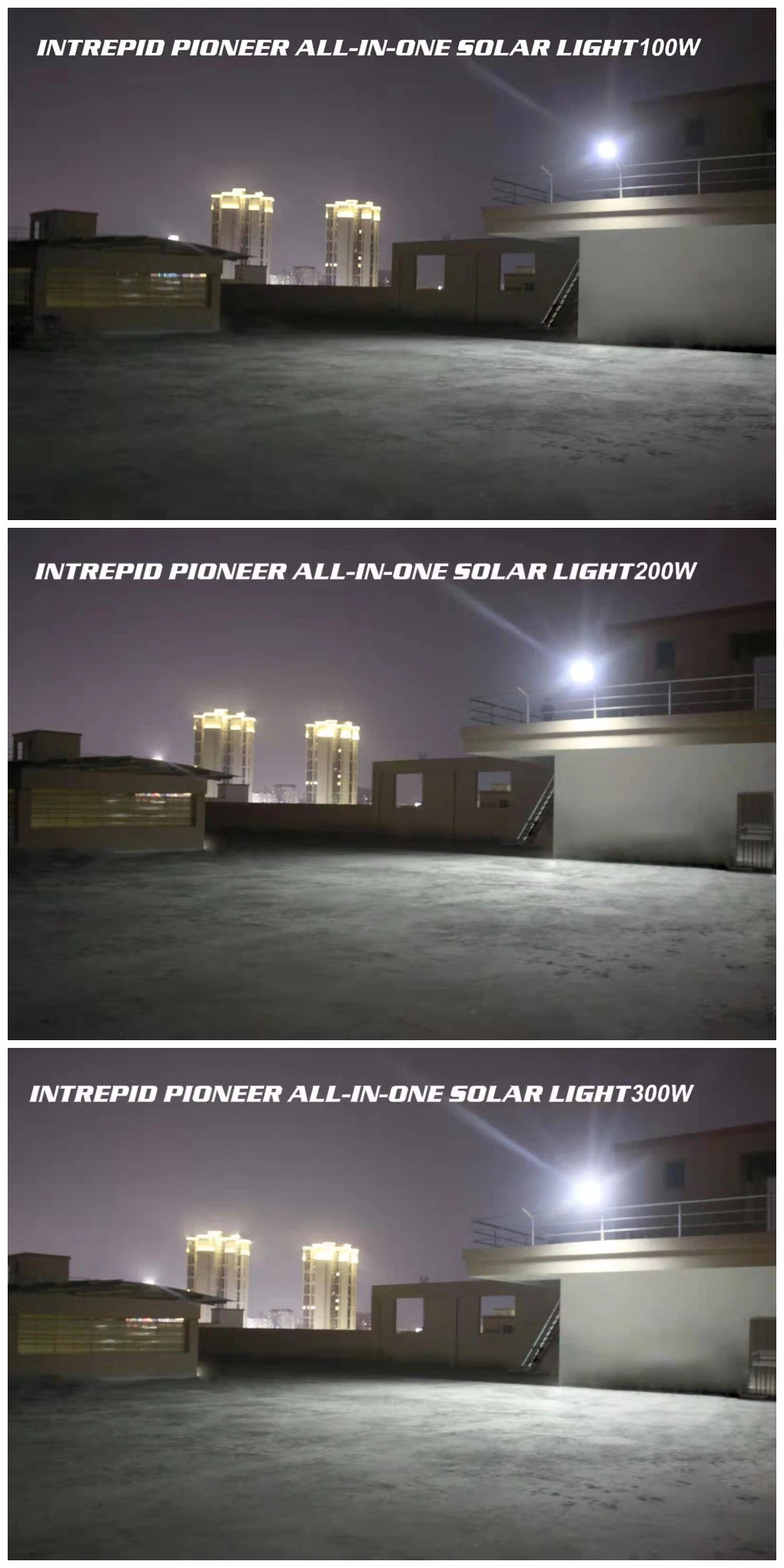 Outdoor LED Motion Sensor Solar All in One Street Light for Pathway House Driveway