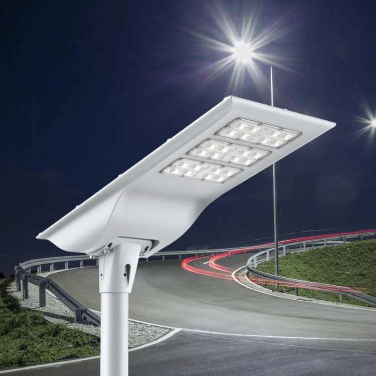 30W 40W All-in-One Integrated Solar Powered Pathway Lights IP67 Solar Garden Lanterns