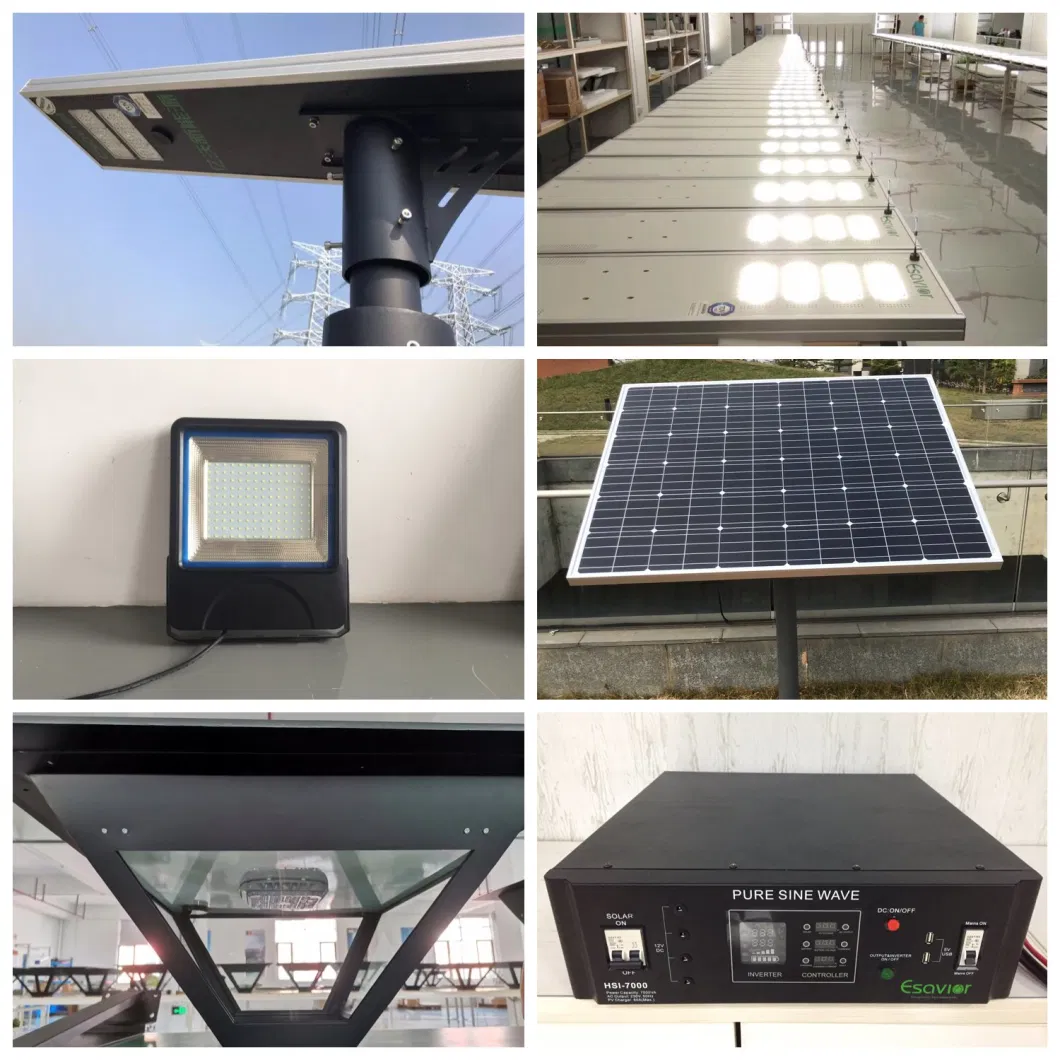 Esavior 100000lm 100W LED Solar Flood Light for Outdoor Parking Lot