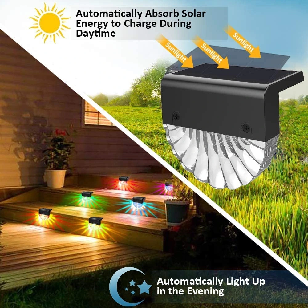 OEM Wall IP65 Garden Outdoor Solar Light Waterproof LED Solar Fence Light